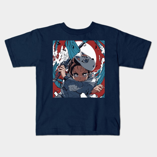 Breath of Water Kids T-Shirt by ipinations